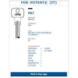 PN7 (POTENT) ЯМКОВ КЛЮЧ НА ЕРЕБИ