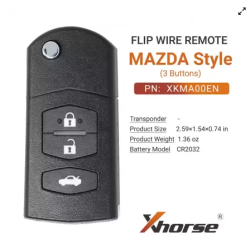 XHORSE КЛЮЧ MAZDA ДИЗАЙН С 3 БУТОНА XKMA00EN