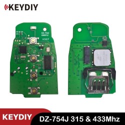 KEYDIY DZ-754J Audi IMMO5 BCM2 Smart Key Board Supports 315MHz, 433MHz 