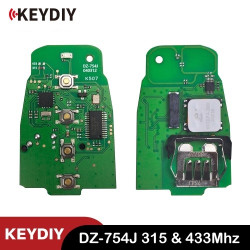 KEYDIY DZ-754J Audi IMMO5 BCM2 Smart Key Board Supports 315MHz, 433MHz 