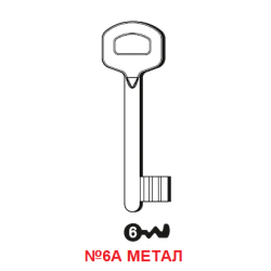 Метал новия модел ключ №6A