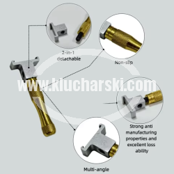 Auxiliary handle for a Lishi 2-in-1 decoder