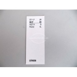 ТАБЕЛКИ С КОДОВЕ НА ПРОИЗВОДИТЕЛИ НА ЗАГОТОВКИ