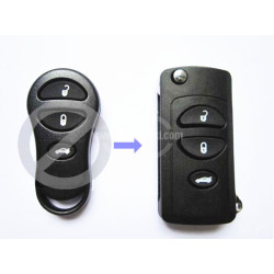 CHRYSLER КОРПУС СГЪВАЕМ КЛЮЧ С 3 БУТОНА ЗА ЗАМЯНА
