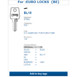 EL18 (EURO LOCKS)