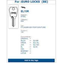 EL15R (EURO LOCKS )