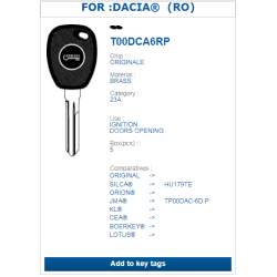 T00DCA6RP	(DACIA)