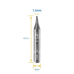 Strong End milling cutter 1.5mm