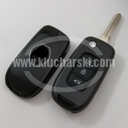 RENAULT КОРПУС ЗА СГЪВАЕМ КЛЮЧ С 3 БУТОНА БЕЗ МЯСТО ЗА БАТЕРИЯ