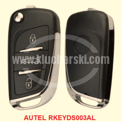 AUTEL RKEYDS003AL СГЪВАЕМ КЛЮЧ С 3 БУТОНА БЕЗ ЧИП НА ПЛАТКАТА DS ДИЗАЙН