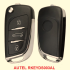 Autel 3 buttons flip key without transponder chip RKEYDS003AL