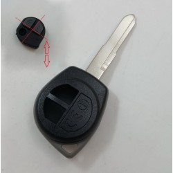 SUZUKI КОРПУС ЗА КЛЮЧ С 2 БУТОНА И ЧИП НА ПЛАТКАТА